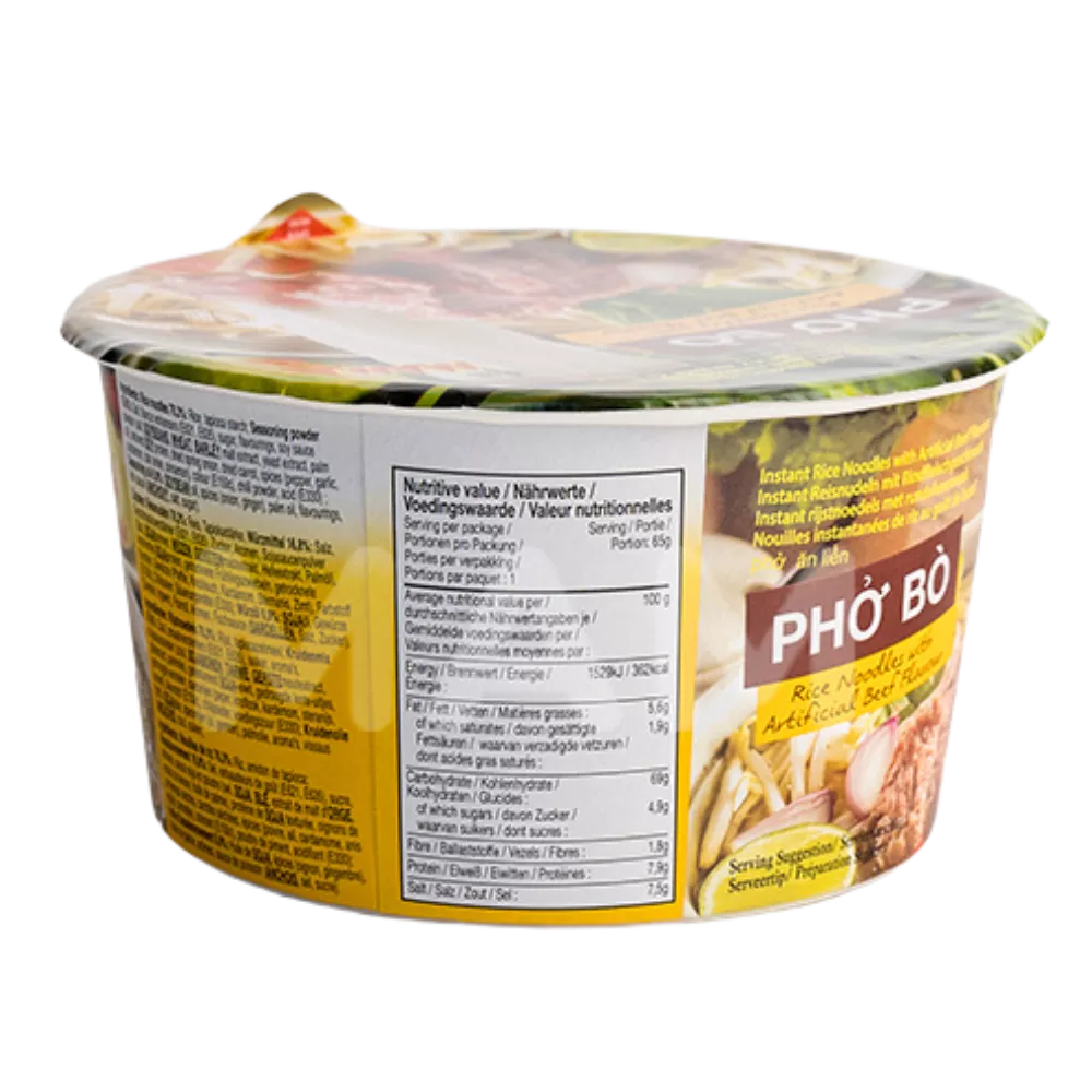 MAMA Instant Reisnudeln Pho Bo 65G