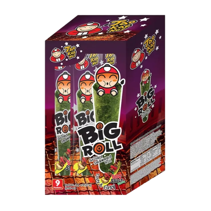 TAOKAENOI Big Roll Grill Seaweed BBQ 27G