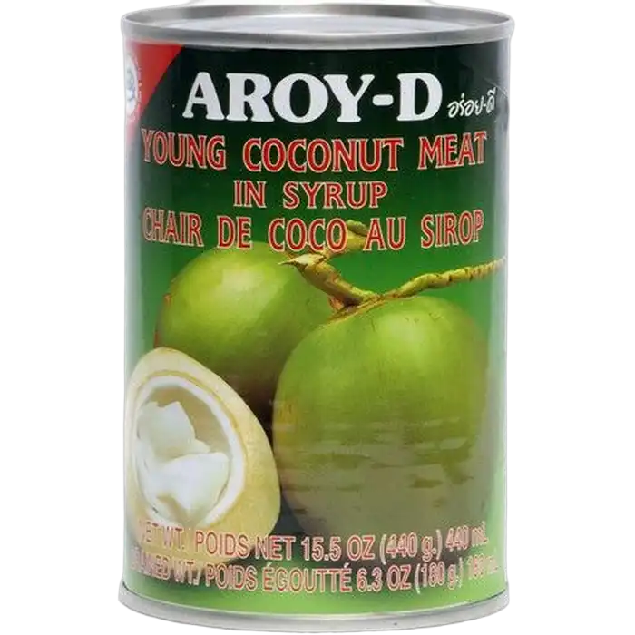 AROY-D Young Coconut Meat in Syrup 425G