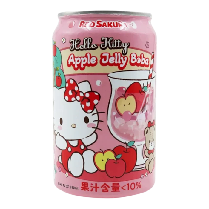 RED SAKURA Hello Kitty Bubble Tea Apfel 310ML