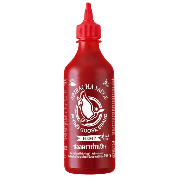 FLYING GOOSE Sriracha Hanf Rot 455ML