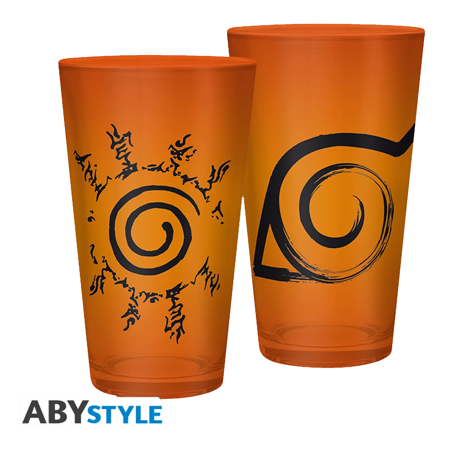 NARUTO SHIPPUDEN Large Glass Konoha&Seal 400ML