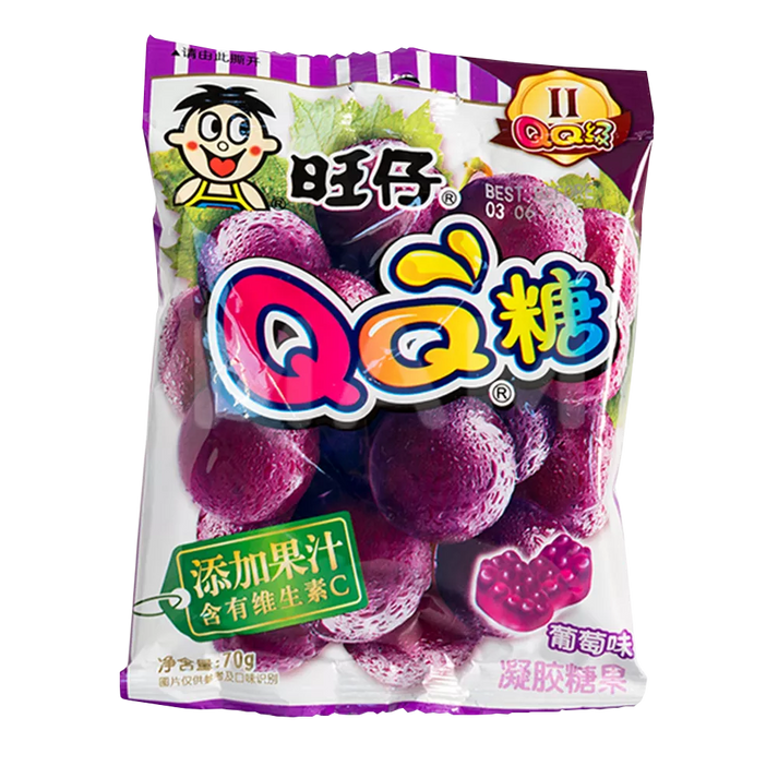WANT WANT QQ Gummy Candy Grape 70G