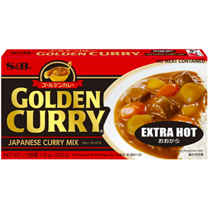 S&B Golden Curry Extra Hot 220G