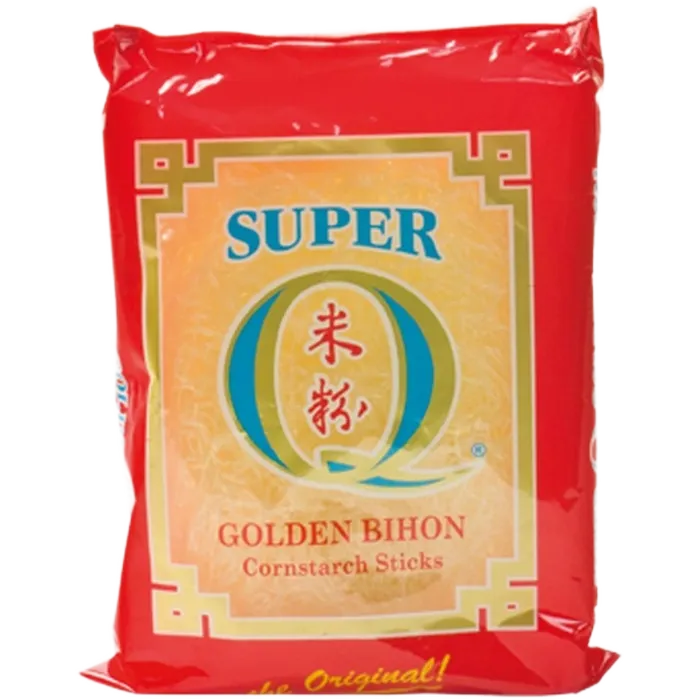 SUPER Q Pancit Bihon Mais Fadennudeln 227G Glutenfreie Bihon Nudeln