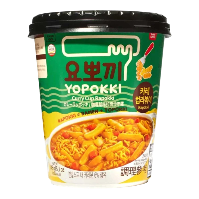 YOPOKKI Ricecake & Ramen Cup Curry 145G