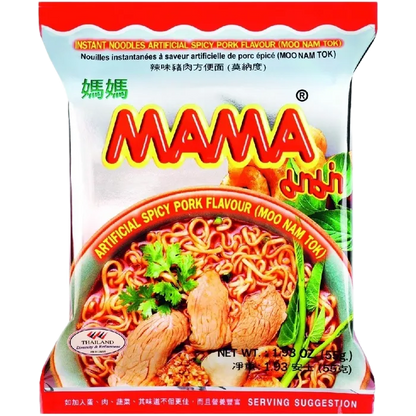 MAMA Instant Nudeln Moo Nam Tok Pk 55G