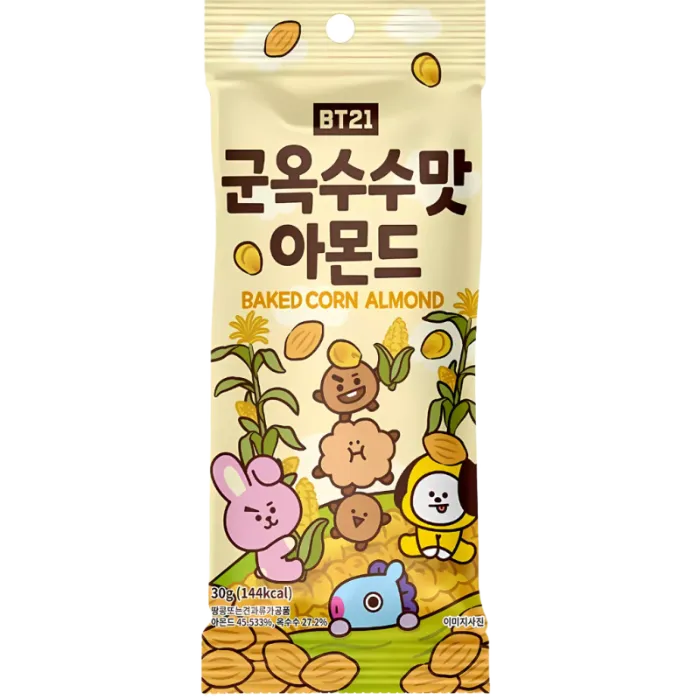 LINE FRIENDS BT21 Baked Corn Almond 30G