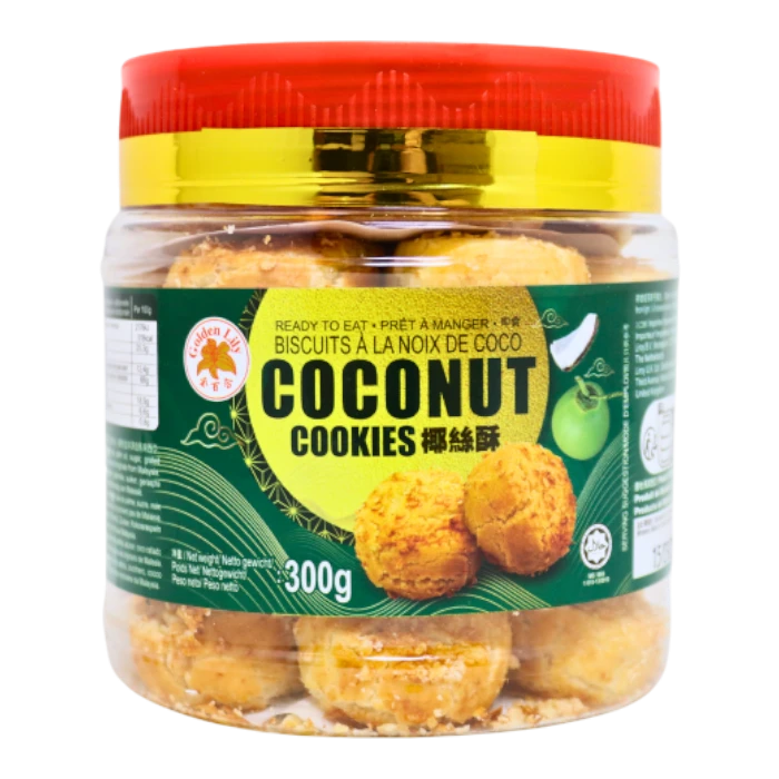 GOLDEN LILY Cookies Coconut Kokoskekse 300G