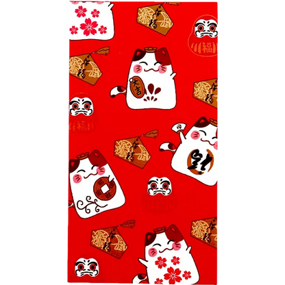 Roter Umschlag Hong Bao Glückskatze A 5Stk p.Pack