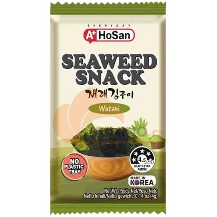 A+ HoSan Seaweed Snack Wasabi 4G
