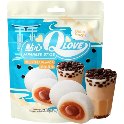 QLove Mochi Boba Milk Tea Standing Pouch 120G