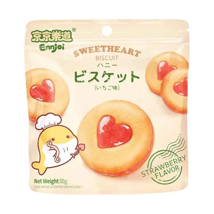 JLD Keks mit weißem Erdbeer Füllung 88g – Modern Asia Market