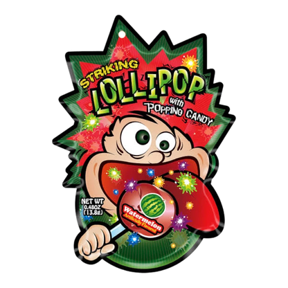 Striking Lolipop With Striking Candy Watermelon