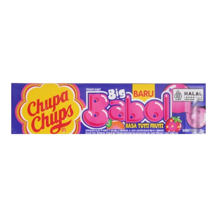 CHUPA CHUPS Tutti Frutti Bubble Gum 20G