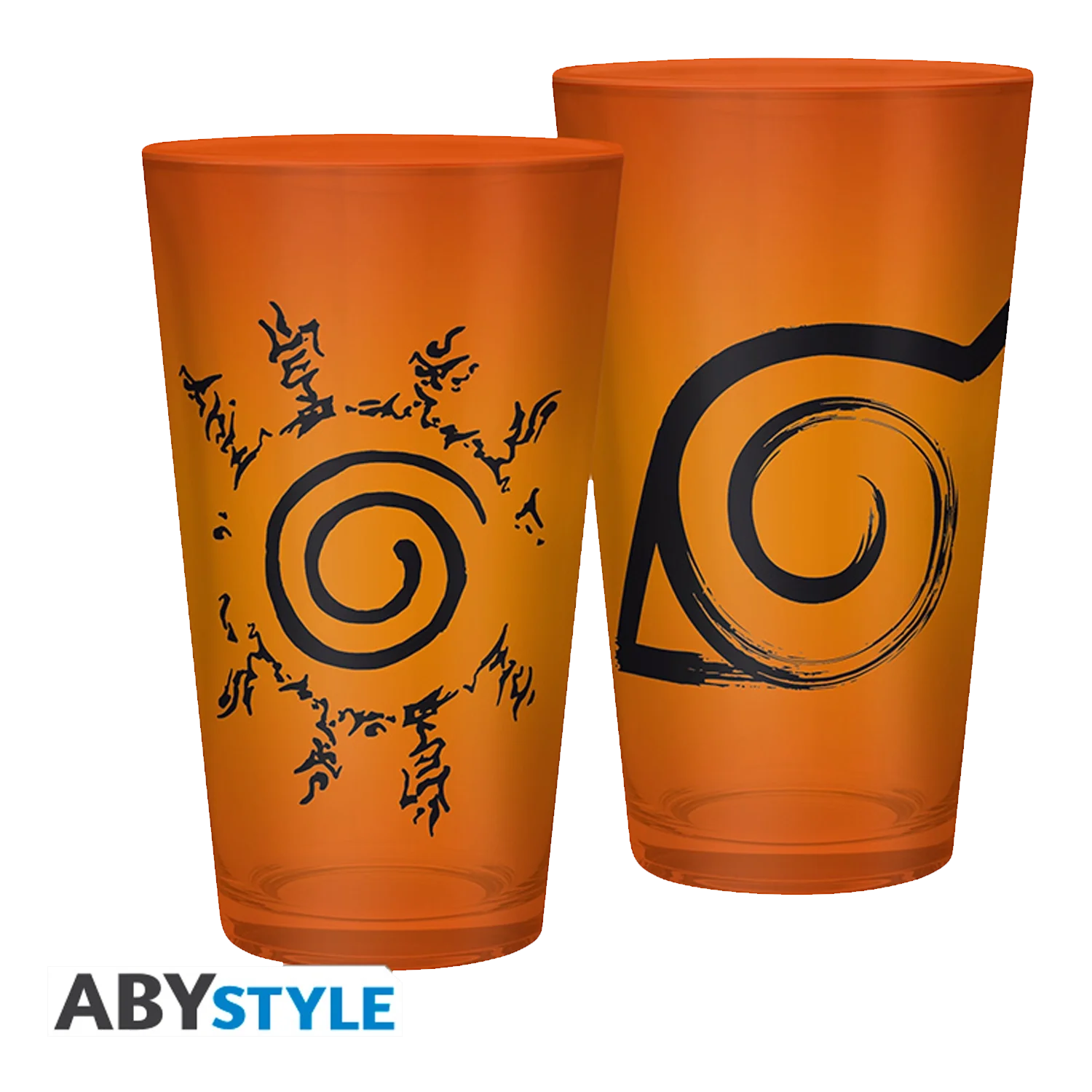 NARUTO SHIPPUDEN Large Glass Konoha&Seal 400ML
