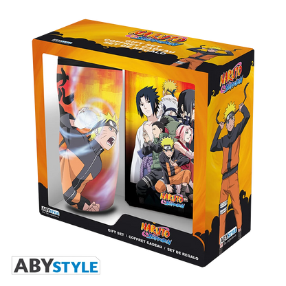 NARUTO SHIPPUDEN Gift Set Mug Tumbler+Notebook