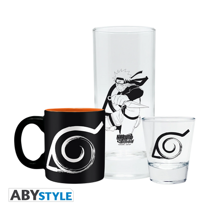NARUTO SHIPPUDEN Pck Glass+Espresso Mug
