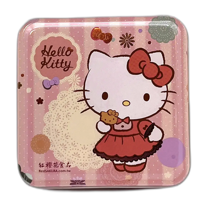 RED SAKURA Hello Kitty Yellow Cookies Tin 65G