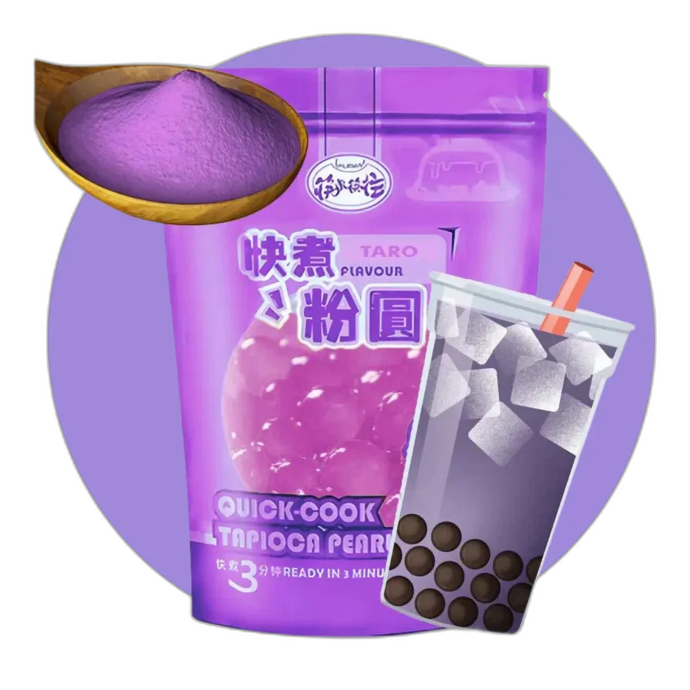 KLKW Quick Cooking   250G Tapioka Pearls Taro