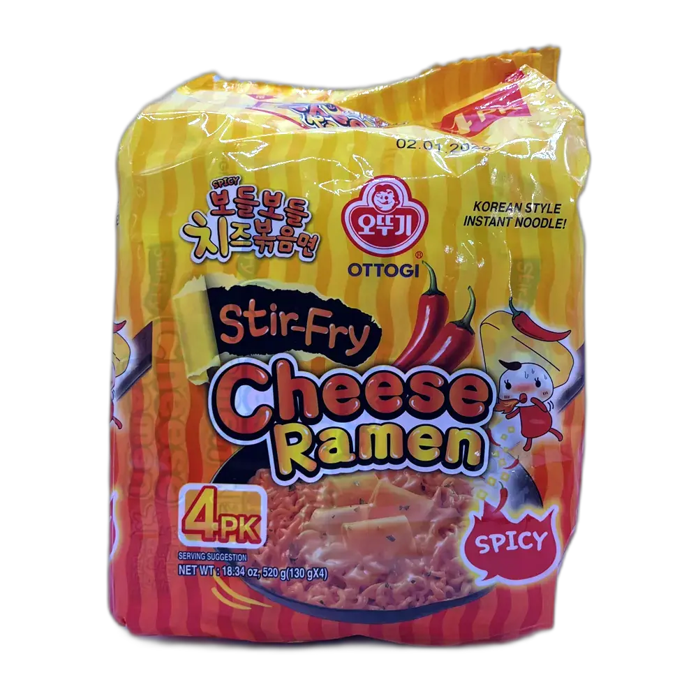 OTTOGI Cheese Ramen Stir- Fry Spicy Multipk. 4x130G