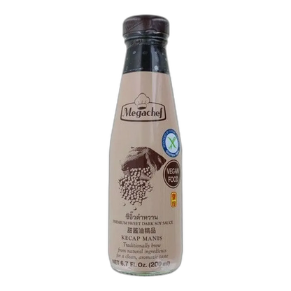 MEGACHEF Kecap Manis – Süße Sojasauce 200ml | Glutenfrei & Vegan