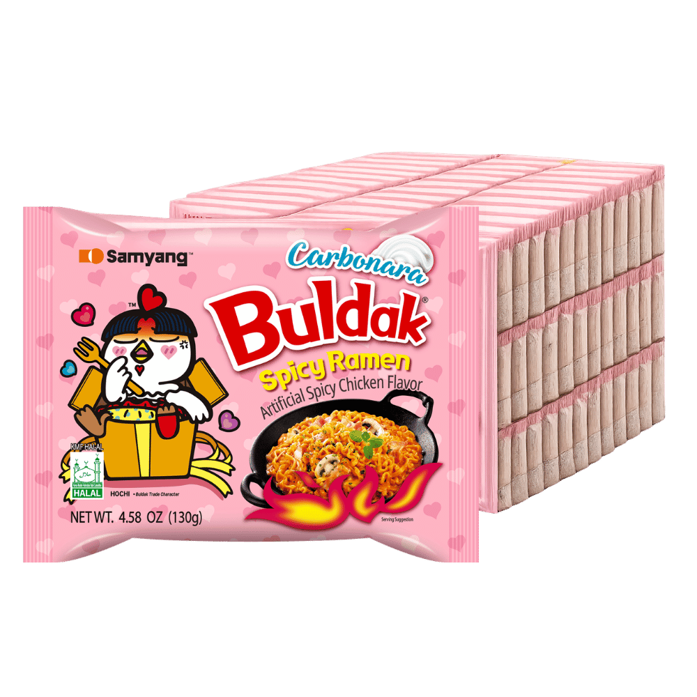 SAMYANG Buldak Carbonara Instant Ramen Monatsvorrat – 40 x 140G
