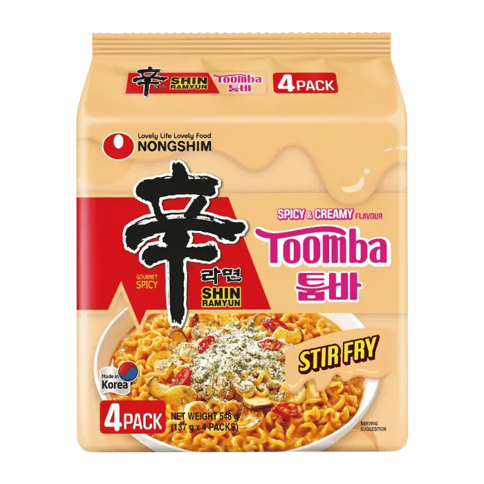 NONGSHIM Instant Nudeln Shin Ramyun Toomba 4x130G